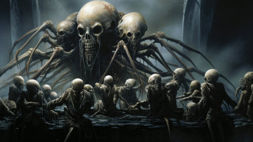 Картинка фэнтези нежить нейросети графика нейроарт ai art нейронные сети рисунки нейро искусство