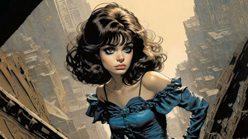 Картинка фэнтези девушки нейросети графика нейроарт ai art нейронные сети рисунки нейро искусство