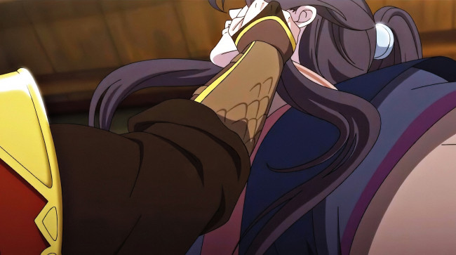 Обои картинки фото аниме, tian guan ci fu, персонажи, драка