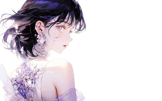 Обои картинки фото аниме, unknown,  другое , девушка, драгоценности