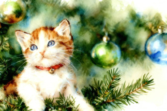 Картинка рисованное животные +коты кот кошка котёнок