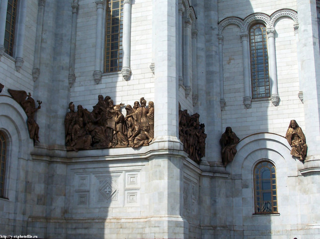 Обои картинки фото москва, храм, христа, спасителя, города, россия