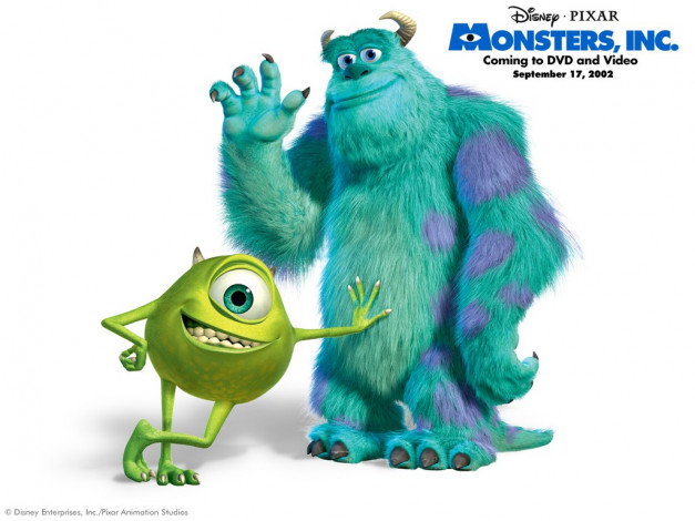 Обои картинки фото мультфильмы, monsters, inc