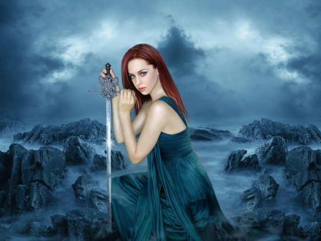 Обои картинки фото фэнтези, девушки