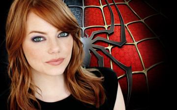 Картинка кино фильмы the amazing spider man emma stone человек паук девушка причёска