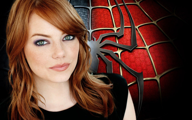 Обои картинки фото кино, фильмы, the, amazing, spider, man, emma, stone, человек, паук, девушка, причёска