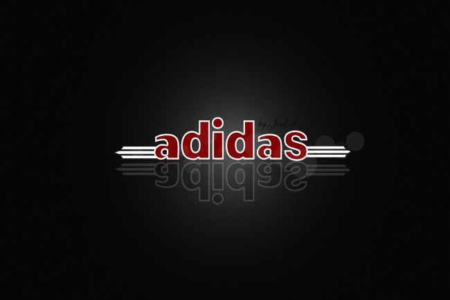 Обои картинки фото бренды, adidas, красный, черный