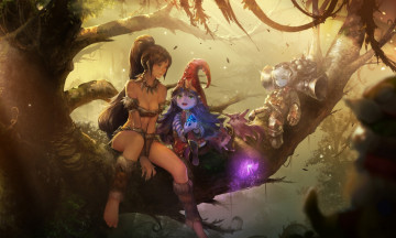 Картинка league of legends видео игры nidalee lulu
