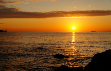 Картинка природа восходы закаты море закат