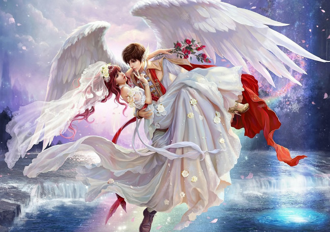 Обои картинки фото perfect, world, видео, игры, ангел, невеста