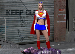 Картинка 3д+графика fantasy+ фантазия супермен