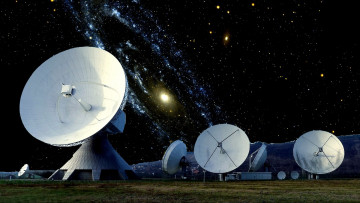 Картинка космос разное другое радиотелескопы