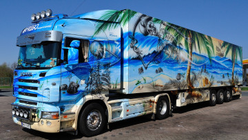 Картинка scania автомобили scania+ выставка улица автобусы двигатели дизельные судовые ab швеция грузовые