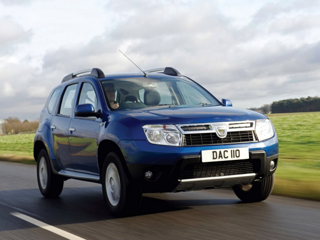 Обои картинки фото автомобили, dacia, синий, uk-spec, 2013, duster