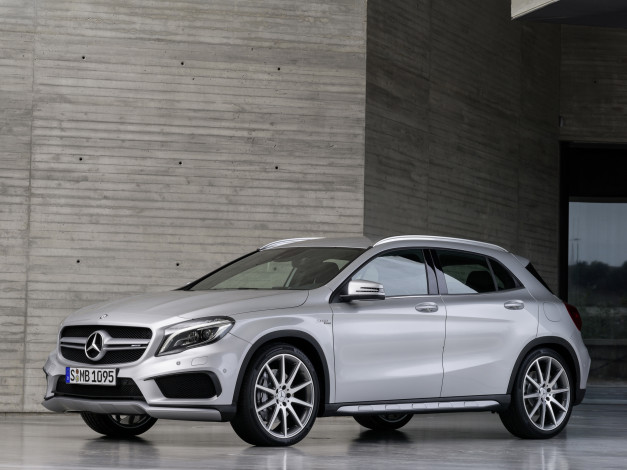 Обои картинки фото автомобили, mercedes-benz, 2014г, x156, amg, gla, 45