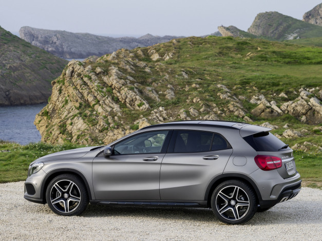 Обои картинки фото автомобили, mercedes-benz, 2014г, x156, package, amg, sport, 4matic, gla, 250