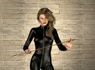 обоя 3д графика, люди , people, девушка, взгляд, фон, латекс