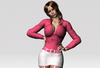 Картинка 3д+графика люди+ people фон взгляд девушка