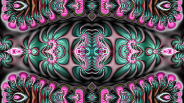 Картинка 3д+графика фракталы+ fractal узор фон цвета