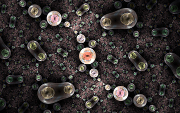 Картинка 3д+графика фракталы+ fractal узор фон цвета