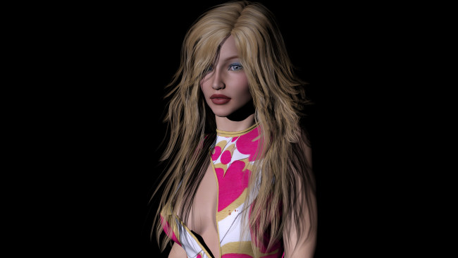 Обои картинки фото 3д графика, люди , people, девушка, взгляд, фон