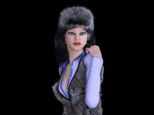 Картинка 3д+графика люди+ people фон взгляд девушка