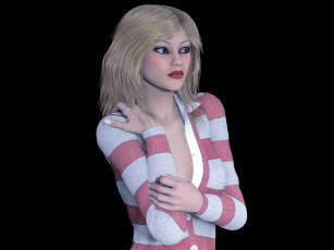 Картинка 3д+графика люди+ people фон взгляд девушка