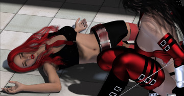 Картинка amazon+arrow 3д+графика фантазия+ fantasy оружие фон взгляд девушки