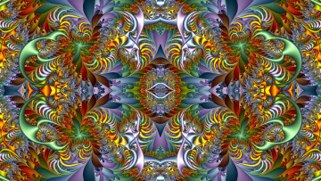 Картинка 3д+графика фракталы+ fractal цвета фон узор