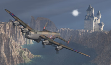 Картинка 3д+графика армия+ military самолет полет