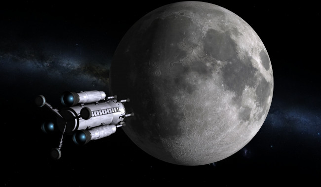 Обои картинки фото космос, арт, вселенная, полет, планета, космический, корабль