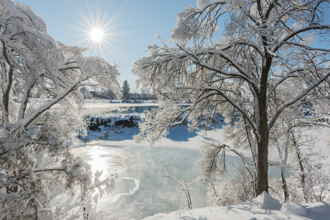 Обои картинки фото природа, зима, снег