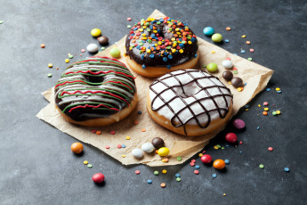 Картинка еда хлеб +выпечка пончики