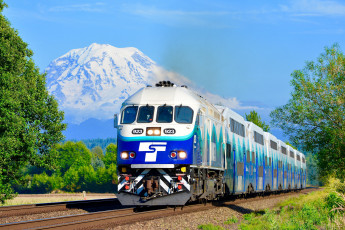 Картинка техника поезда состав локомотив