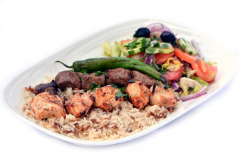 Картинка еда мясные+блюда овощи перец рис мясо