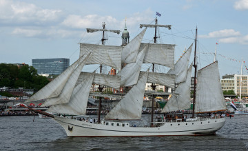 Картинка корабли парусники паруса мачты