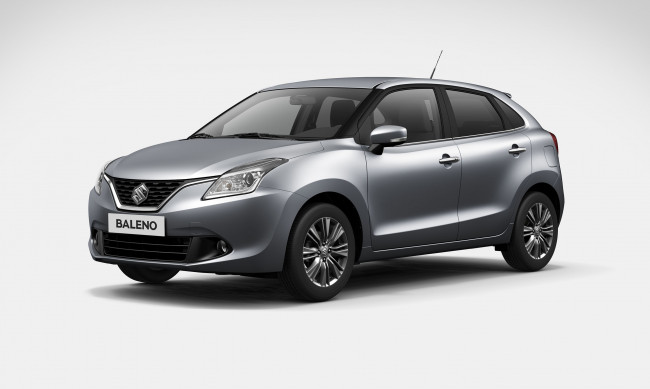 Обои картинки фото suzuki baleno 2015, автомобили, suzuki, baleno, 2015, серый, металлик