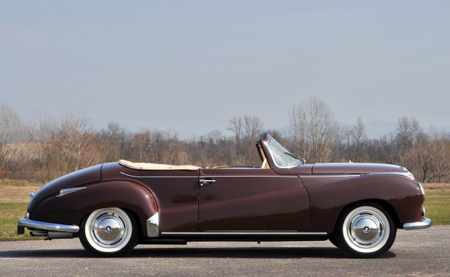 Обои картинки фото bmw 502 cabrio by autenrieth 1956, автомобили, bmw, 1956, autenrieth, cabrio, 502