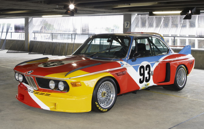 Обои картинки фото bmw 3, 0 csl art car by alexander calder 1975, автомобили, bmw, alexander, car, art, 1975, calder, csl, 3-0