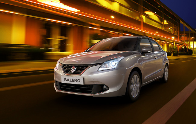 Обои картинки фото suzuki baleno 2015, автомобили, suzuki, baleno, 2015, серый, металлик