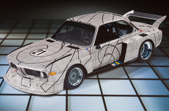 Обои картинки фото bmw 3, 0 csl group-5 art car by frank stella 1976, автомобили, виртуальный тюнинг, 1976, bmw, frank, stella, car, 3-0, csl, art, group-5