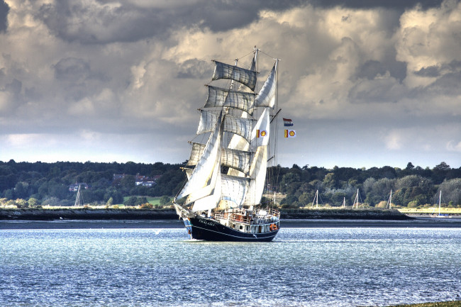 Обои картинки фото корабли, парусники, паруса, мачты