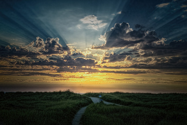 Обои картинки фото природа, восходы, закаты, простор