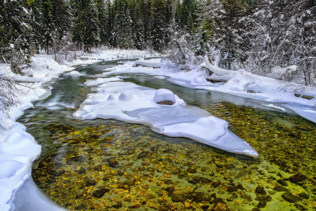 Обои картинки фото природа, зима, простор