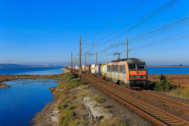 Обои картинки фото техника, электровозы, состав, локомотив