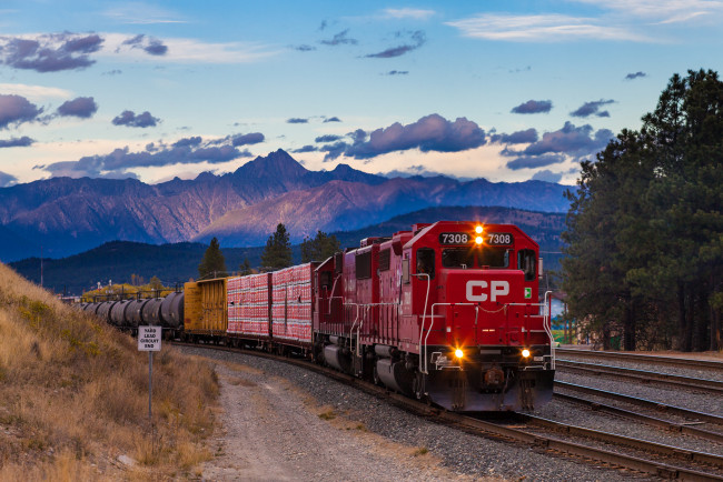 Обои картинки фото техника, поезда, локомотив, состав