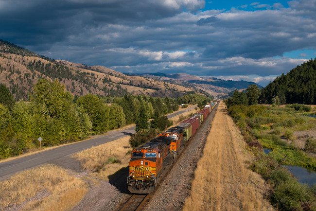 Обои картинки фото техника, поезда, локомотив, состав