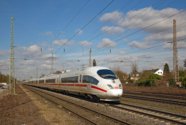 Обои картинки фото техника, электровозы, локомотив, состав