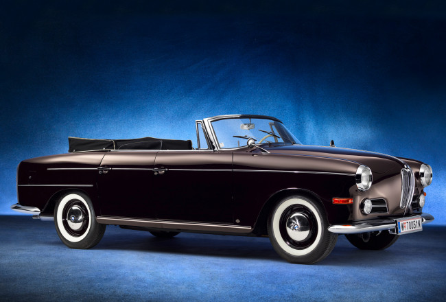 Обои картинки фото bmw 502 v8 autenrieth cabriolet 1960, автомобили, bmw, 502, 1960, cabriolet, autenrieth, v8