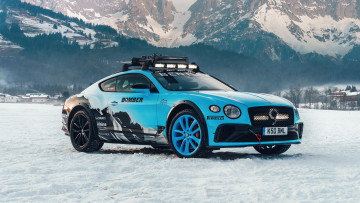 обоя bentley continental gt,  ice race 2020, автомобили, bentley, зима, суперкар, гоночный, специальное, издание, бентли, пейзаж